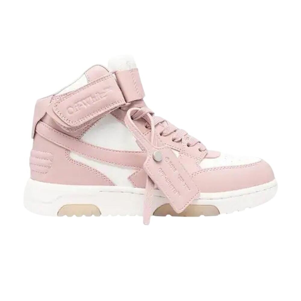 Off-White NIB Out of Office High Top Sneakers in Pink/White Size 39